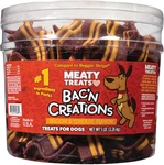 Bacon And Cheese Dog TREATS,5 Lb. Tub. Fixed Price $57.99.