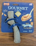Lot Of 2 - Nylabone Gourmet Style Strong Chew Dog Toy Peanut Butter Flavor Nip. Fixed Price $25.49.