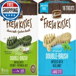 Pet Faves 2 Pack Merrick Fresh Kisses Double-brush Dental Dog Treats Infused. Fixed Price $94.09.