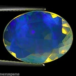5.35 Ct Natural Ethiopian Faceted Opal Gemstone Multi Color Oval Cut. Fixed Price $322.99.