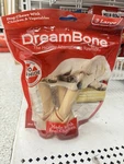 3 Large Dream Bone Dog Chew Made With Real Chicken And Vegetable 12OZ. Fixed Price $25.90.