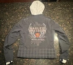 Harley Davidson Motorcycle Biker 97555-13VW Black Full Zip Coat Women Small. Fixed Price $79.95.