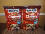 Pack Milk Bone Soft & Chewy Made With Real Bacon Dog Snacks 5.6OZ Bb 11-15-23. Fixed Price $31.00.