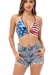 American Flag Sequin Shirt Women 4TH Of July Patriotic Stars Strip Top. Fixed Price $18.99.