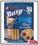 Purina Busy Bone Adult Toy Breed Dog Chew Treats, Tiny - 30 Ct. Pouch. Fixed Price $14.30.