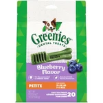 Greenies Petite Natural Dog Dental Chews Blueberry Flavor 20 Count 12 Oz. Fixed Price $25.09.