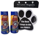 #pet Lover Magnet With Two Lickety Stik Peanut Butter Training Treats. Fixed Price $27.55.