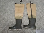 Hodgman Wadewell 3 Ply Canvas Hip Boots Size 8 Waterproof. Fixed Price $39.99.