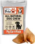Pets Plus Pig Ears For Dogs 4-PACK Natural Chews Long Lasting Treats. Fixed Price $23.99.