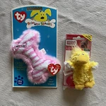 2 Nwt Dog Toys Ty Bow Wow Beanies Pink Bone Crinkle/squeak & Kong Duckie Xsml. Fixed Price $12.95.