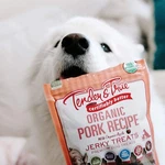 Tender & True Dog Treats, Organic, Pork Recipe, Premium, Jerky. Fixed Price $8.07.