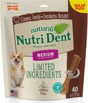 Nutri Medium Dog Dental Chews, Filet Mignon Flavor, 40 Count. Fixed Price $51.99.