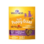 Wellness Soft Puppy Bites Dog Training Treats, Natural, 3 Oz, Lamb & Salmon. Fixed Price $7.70.