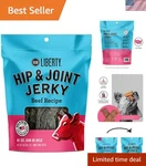 5OZ Liberty Beef Dog Treats - Hip & Joint Jerky For All Life Stages. Fixed Price $14.99.