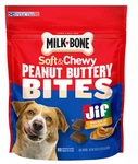 Milk-bone, Peanut Buttery Bites, Soft Dog Treats With Jif Butter, 24 Oz.. Fixed Price $18.99.