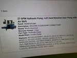 Walking Floor Wet Line Kit Combo Dump Pump 2 Stage Max 49GPM. Fixed Price $1375.00.