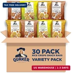 Quaker Rice Crisps, Gluten Free, 3 Flavor Sweet Variety Mix, 0.91OZ Bags (pack. Fixed Price $23.21.