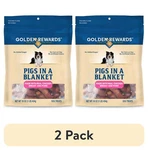 (2 Pack) Golden Rewards Air- Dried Jerky Treats Pigs In Blanket For DOGS,16 Oz. Fixed Price $29.01.