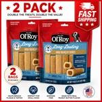 2 Pack Ol' Roy Peanut Mini Munchy Bones Dog Treats, Butter, 19 Oz. Fixed Price $27.99.