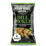 Dill Pickle Pork Rinds (chicharrones) (4 Pack) Keto Snacks. Fixed Price $24.29.