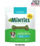 Minties Dental Bone Treats, Chews For Medium Dogs, 40 Count. Fixed Price $20.70.