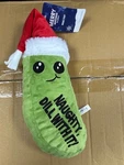 Petco Merry Makings Naughty Pickle 13'' Plush Dog Toy, Large. Fixed Price $15.00.