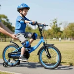 18 Inch Kids Bike W/training Wheels Dual Brakes Adjustable Seat Handlebar Height. Fixed Price $105.99.