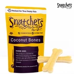 Natural Coconut Dog Chew Bone Rawhide Free, Plain Or Chicken Wrapped Treat. Fixed Price $11.99.