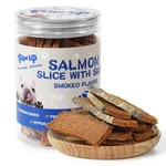 Pawup Smoked Salmon Fillet Jerky Dog Treats High-protein, Low-fat Snack, 12.5O. Fixed Price $26.35.