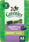 Greenies Dental Dog Treats Teenie Blueberry Pcks Of 43 Bb 06/26 New. Fixed Price $43.99.