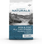 Diamond Skin & Coat Dry Dog Food With Wild Caught Salmon Real Meat Recipe 30LBS. Fixed Price $47.50.