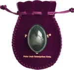 Polar Jade Nephrite Egg, Medium, Drilled With Unwaxed String, Cleaning Brus. Fixed Price $57.00.