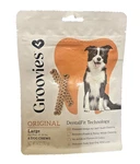 Groovies Original Dental Chews Large Dog 25-50LBS-6CT 360 Tooth Cleaning Tech.. Fixed Price $17.83.
