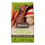 Merrick Healthy Grains Adult Dry Dog Food W/ Real Lamb & Brown Rice, 25LB Bag. Fixed Price $88.80.