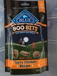 Tt- Blue Soft-moist Dog Treats, Natural Halloween-shaped Chicken Flavored. Fixed Price $6.99.