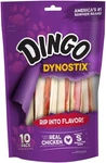Dingo Dynostix Premium Rawhide Treats Made 1.05 Ounce (pack Of 10), White. Fixed Price $13.63.