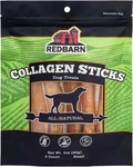 Redbarn Beef Collagen Sticks For Dogs Natural High Protein Dental Chews 5 Count. Fixed Price $18.99.