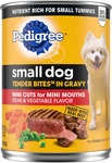 Pedigree Small Dog Tender Bites In Gravy, Canned Wet Food, (12) 13.2 Oz.. Fixed Price $34.70.