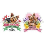 Yorkshire Terrier Yorkie Dog Vinyl Decal Sticker Cute Pet Lazy Puppy 2 Pack Aa. Fixed Price $5.99.