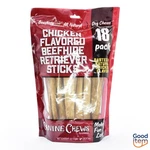 Canine Chews Chicken And Beef Flavor Sticks Rawhide Dog Treats - 18CT. Fixed Price $15.61.