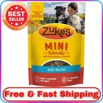 Zuke's Mini Naturals Soft Dog Training Treats Real Beef Tender Chews, 6 Oz Pouch. Fixed Price $8.99.