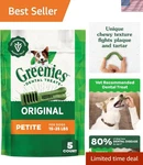Greenies Vet-approved Dental Treats For Small Dogs 3 Oz. Flavor Pack. Fixed Price $13.99.