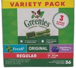 *2026-6-30* Greenies Adult Natural Dental Dog Treats Flavors, Regular Size. Fixed Price $22.99.