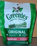 Greenies Original Regular Size 25-50 Lbs Dog Dental Treats 6 Count Oral Care. Fixed Price $10.49.