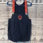 Vintage Top Sail 3T Nautical Navy Blue Red Strap Clip Shortall Suspenders Boy. Fixed Price $20.00.