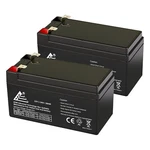 Expertbattery 12V 1.3AH Backup For High Tech Pet Power Door (2 Pack). Fixed Price $23.99.