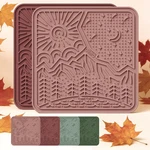 Ohmo Lick Mat For Dogs And Cats LARGE(2 Pack) Nature 7.9", Mars+coral. Fixed Price $16.31.