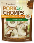 Pressed Pork Skin Dog Chews, 2.5 Inch Rings, Real Chicken, 8 Count, Pack Of 1.... Fixed Price $19.84.
