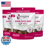 Shameless Pets Soft-baked Dog Treats 6OZ Duck Beet 3-PK Natural Grain-free. Fixed Price $35.57.