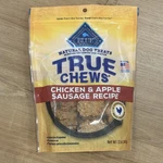 Blue Buffalo True Chews Chicken & Apple Sausage Biscuits Dog Treats 12 Oz. Fixed Price $21.75.